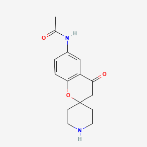 molecular formula C15H18N2O3 B3236057 n-(4-Oxospiro[chroman-2,4'-piperidin]-6-yl)acetamide CAS No. 136080-50-7