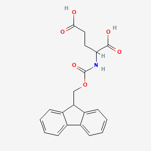 molecular formula C20H19NO6 B3236061 2-(9H-fluoren-9-ylmethoxycarbonylamino)pentanedioic Acid CAS No. 136083-74-4
