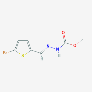 molecular formula C7H7BrN2O2S B323613 Methyl 2-[(5-bromothien-2-yl)methylene]hydrazinecarboxylate 