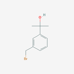 molecular formula C10H13BrO B3236142 2-(3-(Bromomethyl)phenyl)propan-2-ol CAS No. 136279-23-7