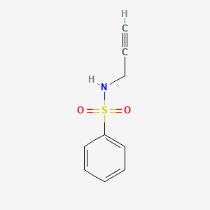 molecular formula C9H9NO2S B3236148 N-(prop-2-yn-1-yl)benzenesulfonamide CAS No. 13630-91-6