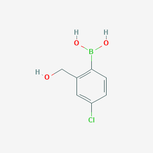 molecular formula C7H8BClO3 B3236203 (4-Chloro-2-(hydroxymethyl)phenyl)boronic acid CAS No. 1365244-07-0