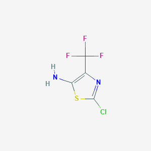 molecular formula C4H2ClF3N2S B3236213 2-Chloro-4-(trifluoromethyl)thiazol-5-amine CAS No. 136538-99-3