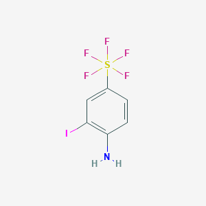 molecular formula C6H5F5INS B3236254 2-Iodo-4-(pentafluorothio)aniline CAS No. 1365988-20-0