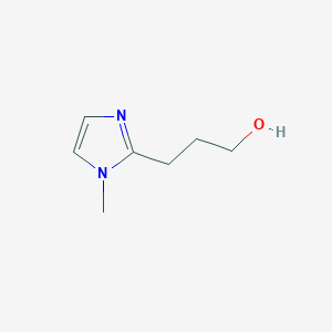 molecular formula C7H12N2O B3236266 3-(1-methyl-1H-imidazol-2-yl)propan-1-ol CAS No. 136609-58-0