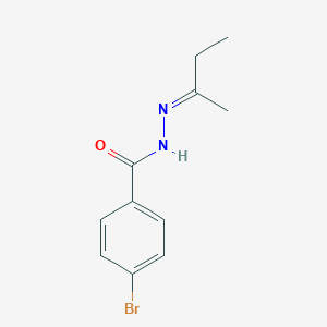molecular formula C11H13BrN2O B323628 4-bromo-N'-(1-methylpropylidene)benzohydrazide 
