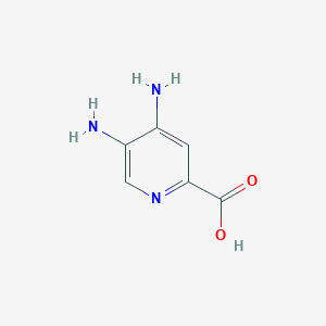 molecular formula C6H7N3O2 B3236320 4,5-Diaminopicolinic acid CAS No. 1367349-88-9