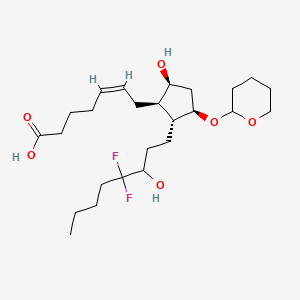 (Z)-7-((1R,2R,3R,5S)-2-(4,4-difluoro-3-hydroxyoctyl)-5-hydroxy-3-(tetrahydro-2H-pyran-2-yloxy)cyclopentyl)hept-5-enoic acid