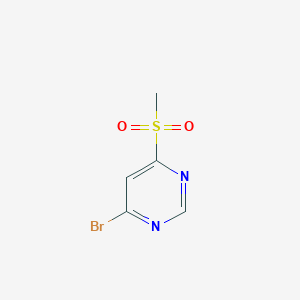 molecular formula C5H5BrN2O2S B3236328 4-Bromo-6-(methylsulfonyl)pyrimidine CAS No. 1367905-95-0