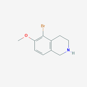 molecular formula C10H12BrNO B3236351 5-Bromo-6-methoxy-1,2,3,4-tetrahydroisoquinoline CAS No. 1368042-75-4