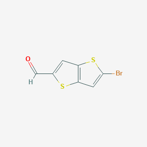 molecular formula C7H3BrOS2 B3236362 5-Bromothieno[3,2-b]thiophene-2-carbaldehyde CAS No. 1368136-83-7