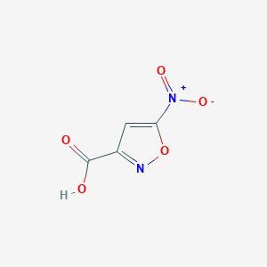 molecular formula C4H2N2O5 B3236377 5-Nitroisoxazole-3-carboxylic acid CAS No. 1368191-38-1