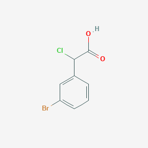 molecular formula C8H6BrClO2 B3236396 2-(3-Bromophenyl)-2-chloroacetic acid CAS No. 1368502-73-1