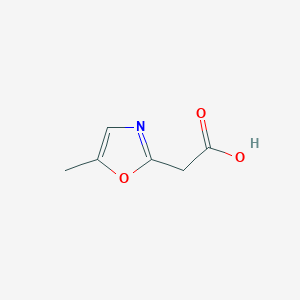 molecular formula C6H7NO3 B3236412 2-(5-Methyl-1,3-oxazol-2-yl)acetic acid CAS No. 1368841-42-2