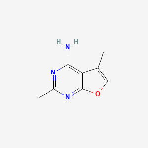 molecular formula C8H9N3O B3236449 2,5-Dimethylfuro[2,3-d]pyrimidin-4-amine CAS No. 1369247-36-8
