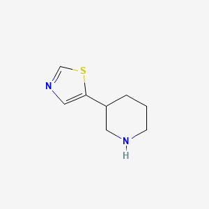 molecular formula C8H12N2S B3236460 5-(Piperidin-3-yl)thiazole CAS No. 1369348-34-4