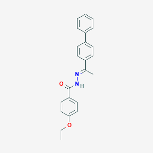 molecular formula C23H22N2O2 B323650 N'-[(1E)-1-(biphenyl-4-yl)ethylidene]-4-ethoxybenzohydrazide 