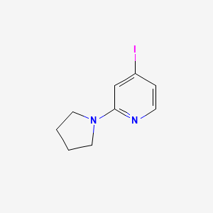 molecular formula C9H11IN2 B3236507 4-Iodo-2-pyrrolidin-1-ylpyridine CAS No. 1370025-52-7
