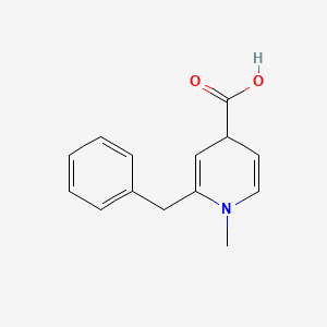 molecular formula C14H15NO2 B3236534 2-Benzyl-1-methyl-1,4-dihydropyridine-4-carboxylic acid CAS No. 137024-09-0