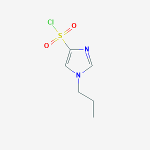 molecular formula C6H9ClN2O2S B3236548 1-propyl-1H-imidazole-4-sulfonyl chloride CAS No. 137049-03-7