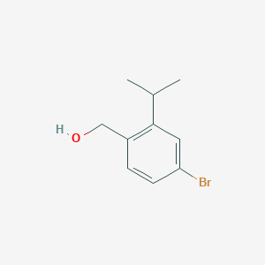 molecular formula C10H13BrO B3236554 4-溴-2-(1-甲基乙基)苯甲醇 CAS No. 1370600-49-9