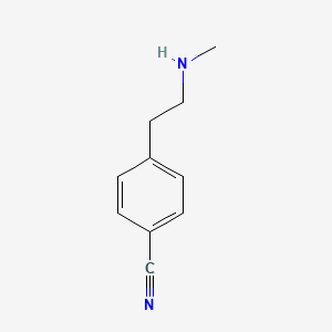 molecular formula C10H12N2 B3236582 4-(2-Methylaminoethyl)benzonitrile CAS No. 137069-24-0