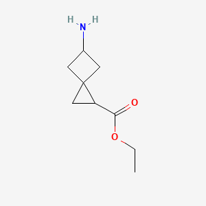 molecular formula C9H15NO2 B3236624 Ethyl 5-aminospiro[2.3]hexane-1-carboxylate CAS No. 1373028-53-5