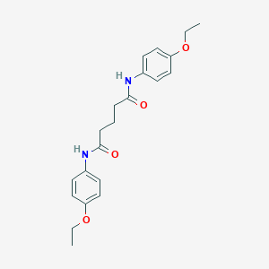 molecular formula C21H26N2O4 B323665 N,N'-bis(4-ethoxyphenyl)pentanediamide 