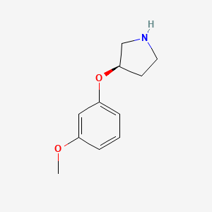 molecular formula C11H15NO2 B3236664 (R)-3-(3-Methoxyphenoxy)pyrrolidine CAS No. 1373232-28-0