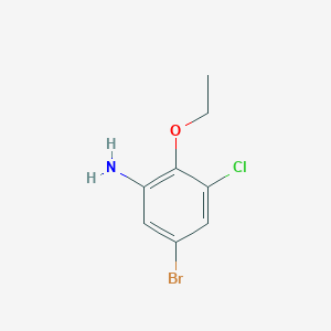 molecular formula C8H9BrClNO B3236666 5-Bromo-3-chloro-2-ethoxyaniline CAS No. 1373233-25-0