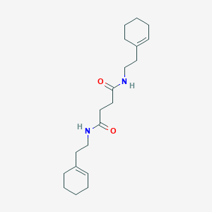 molecular formula C20H32N2O2 B323667 N,N'-bis[2-(cyclohex-1-en-1-yl)ethyl]butanediamide 