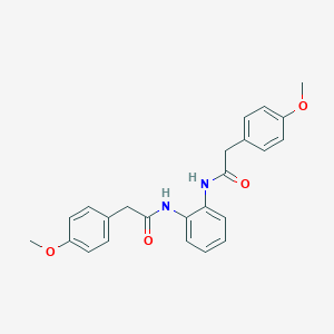 molecular formula C24H24N2O4 B323668 N,N'-1,2-phenylenebis[2-(4-methoxyphenyl)acetamide] 