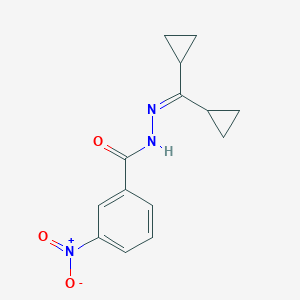 molecular formula C14H15N3O3 B323669 N'-(dicyclopropylmethylene)-3-nitrobenzohydrazide 