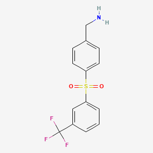 (4-((3-(Trifluoromethyl)phenyl)sulfonyl)phenyl)methanamine