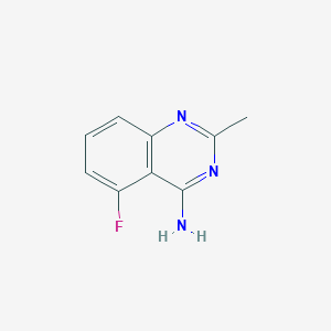 molecular formula C9H8FN3 B3236805 5-Fluoro-2-methylquinazolin-4-amine CAS No. 137553-47-0