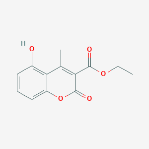 molecular formula C13H12O5 B3236808 Ethyl 5-hydroxy-4-methyl-2-oxo-2H-chromene-3-carboxylate CAS No. 137565-36-7