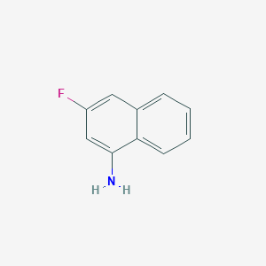 molecular formula C10H8FN B3236833 1-Amino-3-fluoronaphthalene CAS No. 13772-64-0