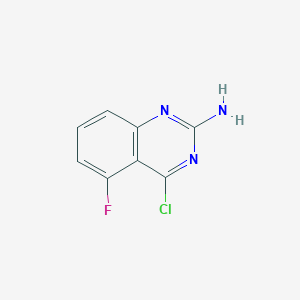 molecular formula C8H5ClFN3 B3236892 4-Chloro-5-fluoroquinazolin-2-amine CAS No. 1378497-26-7