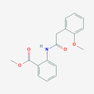 molecular formula C17H17NO4 B323690 Methyl 2-{[(2-methoxyphenyl)acetyl]amino}benzoate 