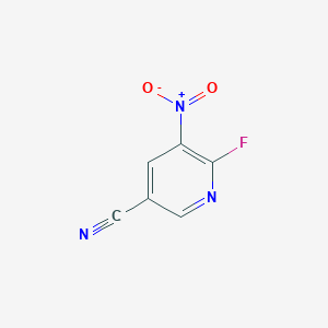 molecular formula C6H2FN3O2 B3236906 6-Fluoro-5-nitronicotinonitrile CAS No. 1378598-49-2