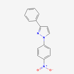 molecular formula C15H11N3O2 B3236918 1-(4-Nitrophenyl)-3-phenyl-1H-pyrazole CAS No. 13788-77-7
