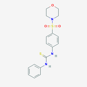 molecular formula C17H19N3O3S2 B323692 N-[4-(4-morpholinylsulfonyl)phenyl]-N'-phenylthiourea 