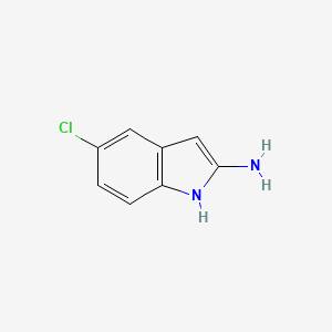 molecular formula C8H7ClN2 B3236935 5-chloro-1H-indol-2-amine CAS No. 1378852-07-3