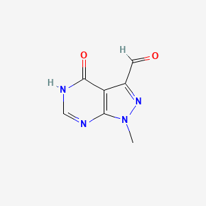 4-Hydroxy-1-methyl-1H-pyrazolo[3,4-D]pyrimidine-3-carbaldehyde