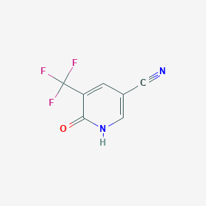 molecular formula C7H3F3N2O B3236959 6-Hydroxy-5-(trifluoromethyl)nicotinonitrile CAS No. 1379224-88-0