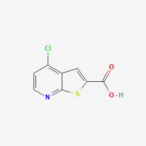 molecular formula C8H4ClNO2S B3237012 4-Chlorothieno[2,3-B]pyridine-2-carboxylic acid CAS No. 1379335-94-0