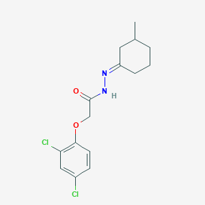 molecular formula C15H18Cl2N2O2 B323706 2-(2,4-dichlorophenoxy)-N'-(3-methylcyclohexylidene)acetohydrazide 