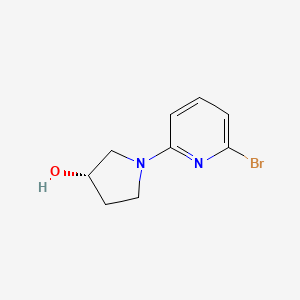 molecular formula C9H11BrN2O B3237066 (S)-1-(6-Bromopyridin-2-yl)pyrrolidin-3-ol CAS No. 1379445-24-5