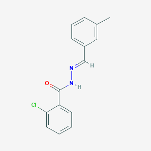 molecular formula C15H13ClN2O B323709 2-chloro-N'-(3-methylbenzylidene)benzohydrazide 