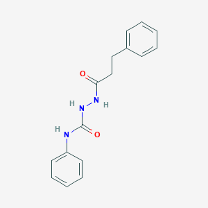 molecular formula C16H17N3O2 B323711 N-phenyl-2-(3-phenylpropanoyl)hydrazinecarboxamide 